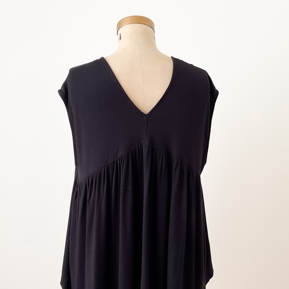 Free People Back in Town Black Top - Large Whimsigoth Boho Indie Goth - Picture 5 of 9